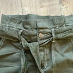 Free People  Splendor the Grass Army Green Belted Paper Bag Waist Skirt Sz 2 Photo 5