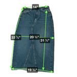 Cotton On Denim Jean Blue Maxi skirt US Size 4 Photo 7