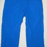 Columbia Womens M New NWT Capri Pants Pockets Bright Blue Suncast UPF 50 PFG Photo 0