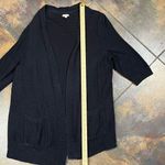 Sonoma Life and Style Short Sleeve Knit Black Cardigan 2X Photo 5