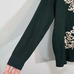 Vintage 70's Women's Green Graphics Rhinestone Graphics Fitted Sweater Size XS Photo 5