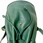 Coach  Bottle Green Leather Weekend Backpack Large Daypack 9943 USA COA Photo 3