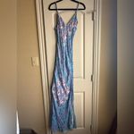 Free People Jen’s Pirate Booty Blue and Pink Floral Dress size medium Photo 2