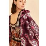 Farm Rio  NWT Multicolor Sweet Mermaids Midi Dress Salt Island Beaded Tiered S Photo 3