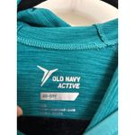 Old Navy  Hoodie Womens Large Blue Teal Heather Active Go-Dry Thumbholes Thin Photo 2