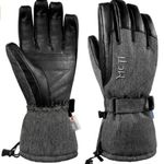 Ski Glove Winter Waterproof (Large) Black Photo 0