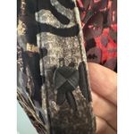 Ali Miles Top Size 1X Cheetah Velvet/Velour Burnout Wearable Art Artsy Red Photo 15