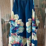 a.n.a   Cute Summer Spaghetti Strap Floral Print Women Blue Hawaiian Top size 3X Photo 5