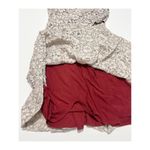 Maeve Anthropologie Dress Faux Wrap V-Neck Floral Lace Sleeveless Tan Small Photo 8