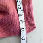 ZARA Peach Tie Waist Ribbed Cropped Wrap Sweater size Large Photo 7
