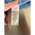 Aritzia Sunday Best Women's Blue Cropped Stretch Ruffle Strap Tank Size Medium Photo 2