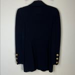 St. John Collection ST. JOHN BASICS Black Santana Knit Long Sleeve Gold Buttons Blazer Size‎ 2 Photo 7