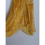Diane Von Furstenberg  Sz 6 Yellow Silk Geody Crytal Print “Falyn" Flowy Tank Top Photo 3