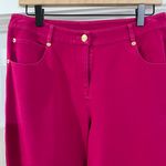 St. John Yellow Label Pink Heavyweight Twill Pants Size 4 Photo 1