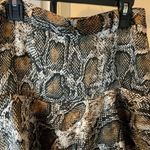 ZARA 9.  Snake Print Ruffle Short Skort Size Medium Photo 2