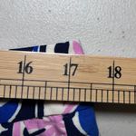 ZARA  NWT Geometric Print Palazzo Wide Leg Pants Large Blue Pink White Beach Photo 8