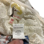 Fig & Flower Top Tunic Floral Crochet White Peasant Prairie SZ MD Boho Chic Y2K Size M Photo 7