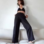 Everlane The Easy Pant Pull-On Wide Leg Organic Cotton Pants Black Size 4 Photo 2