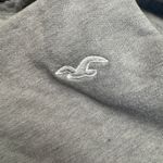 Hollister Gray Full Zip Hoodie Distressed Holes Ripped Sleeve Graphic Logo XL Photo 4