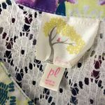 Anthropologie FIG & FLOWER Purple Floral Boho Blouse P Photo 3