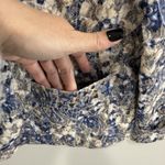 Gumps San Francisco Floral Embroidered Button Jacket Sz L Studded Artsy Career Blue Size L Photo 4