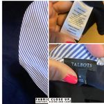 Talbots NAVY BLUE "STRIPE INTERLOCK" SHIFT KNIT DRESS (M) Photo 9