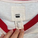 Levi's Red and White Raglan Sweatshirt XL Photo 3