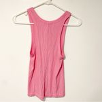 I am gia I.AM.GIA Size Large Pink Ribbed Lece Tank Top Sleeveless Photo 5