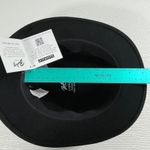 NWT Bailey for J.Crew LiteFelt Black Fedora Hat Packable Water Repellent S / M Photo 7