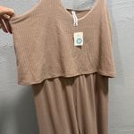 Zenana Outfitters  Ribbed Tan Jumpsuit Photo 2