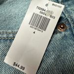 Old Navy Blue Midi Pencil Skirt with Slit Photo 3