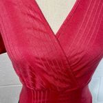 Better Be  Coral Cropped Puff Sleeve Wrap Shirt Photo 1