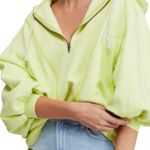 Free People Lime Quarter Zip Photo 2