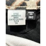 Veronica Beard Leopard Coated Print Mid Rise Skinny Brooke Jeans Size 26 Size 2 Photo 3