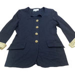 St. John Evening Marie Gray Santana Knit Flip Cuff Blazer Jacket Black Size 8 Photo 0