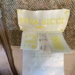 Nina Ricci Wool Tweed Pencil Skirt With Pin Tuck Detail Sz 10 Tan Photo 6