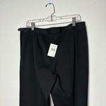 Nordstrom NWT Gallia Moda NEW Black Side Zip Crop Cotton Blend Dress Pants Size 10 Photo 8