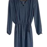 White House | Black Market  Dress Womens 0P Gray Shimmer Mini Quiet Luxury Modest Photo 0