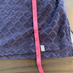 T by Talbots Terry Cloth Navy Diamond Textured V Neck Hooded Pullover Top SP Blue Size undefined Photo 9