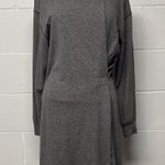 CAbi  Charcoal Gray Put On Ruched Long Sleeve Sweatshirt Dress # 3650 Medium Photo 0