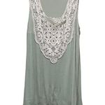Tobi Crochet Lace Shift Dress Mint Green Size Medium Photo 0