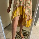 Miss June Flowy skirt Size Small Elastic Wais Orange Photo 3