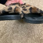 Charles Albert  Leopard Faux Fur Slides 7 NEW Photo 1