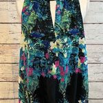 Nicole Miller NICOLE (by ) Blouse Sleeveless Embellished High Neck-Large Photo 0