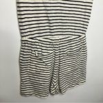Lou & grey  striped short sleeve romper tie waist women’s size XS gray‎ & cream Photo 8