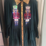 Women’s sequin Christmas nutcracker dress. Size xl Green Photo 0