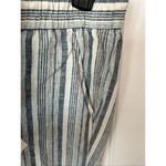 Ann Taylor linen stippled pants beach attire size xs blue and white Photo 3