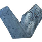 Miss Sixty Y2K  Marla Jeans Low Rise Light Wash Denim Splatter Women's Size 28x32 Photo 0