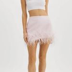 Lamarque Magnolia Vegan Leather Mini Skirt Pink Parasol Womens Size XS Photo 1