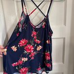 PaperMoon Flowy Blue Floral Top Photo 2